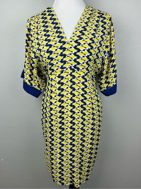Anthropologie Maeve Mirabilis Geometric Print Sheath Dress 4P Petite